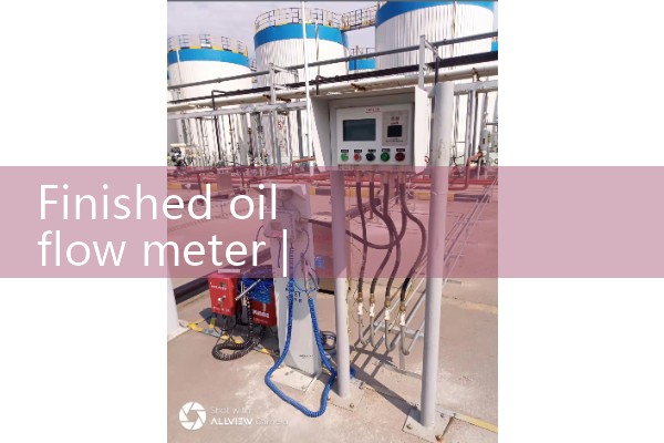 Finished oil flow meter